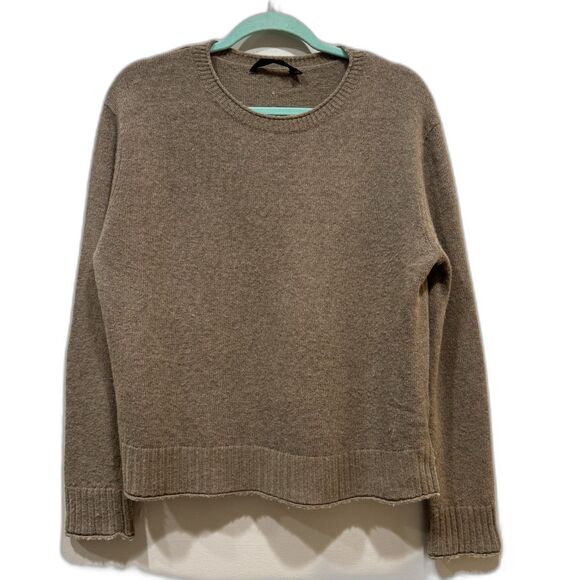 Jenni Kayne Everyday Sweater Taupe Wool Cashmere Cabin Luxury Women sz Medium - Picture 2 of 8